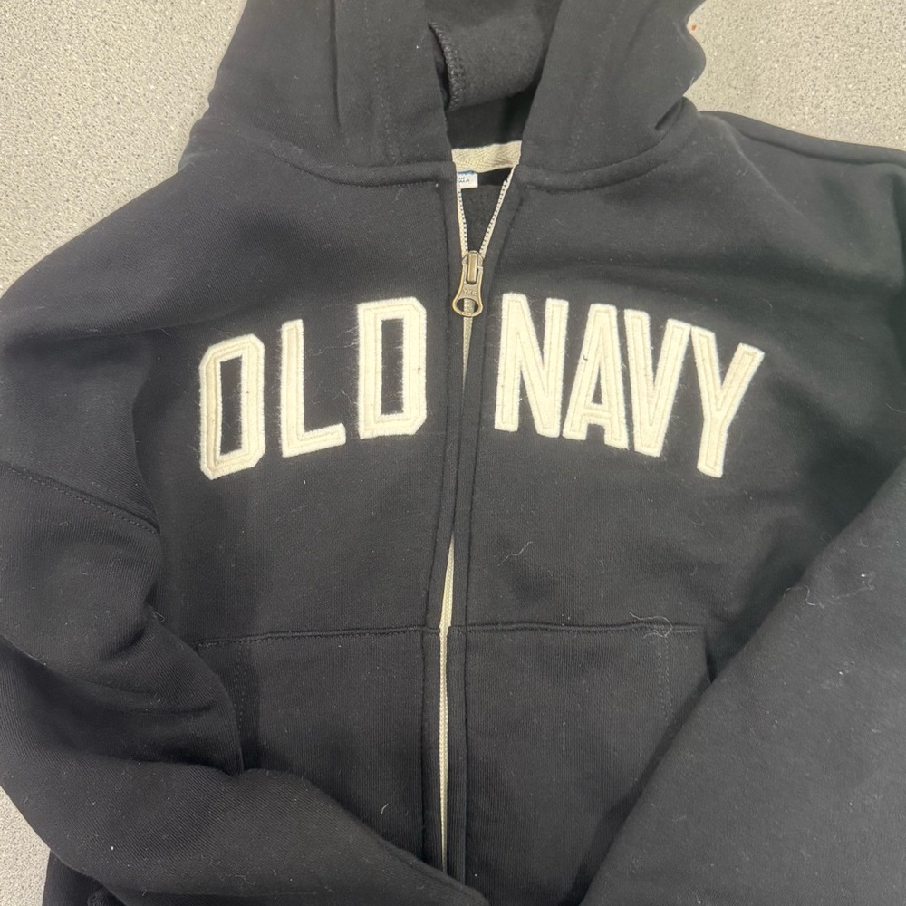 Old Navy Kids Black Zip-Up Hoodie